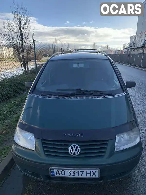 Минивэн Volkswagen Sharan 2000 1.9 л. Ручная / Механика обл. Закарпатская, Иршава - Фото 1/5