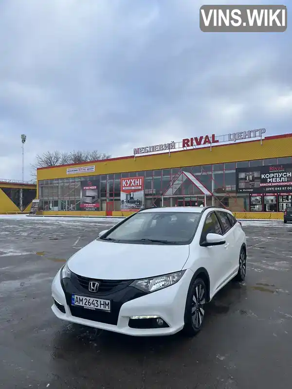 Универсал Honda Civic 2014 1.6 л. Ручная / Механика обл. Житомирская, Житомир - Фото 1/17