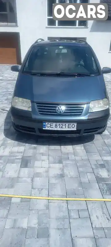 Минивэн Volkswagen Sharan 2002 1.9 л. Ручная / Механика обл. Черновицкая, Кельменцы - Фото 1/12