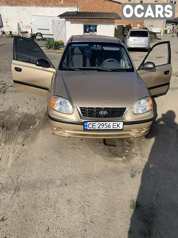 Седан Hyundai Accent 2003 1.4 л. Ручна / Механіка обл. Чернівецька, Чернівці - Фото 1/8