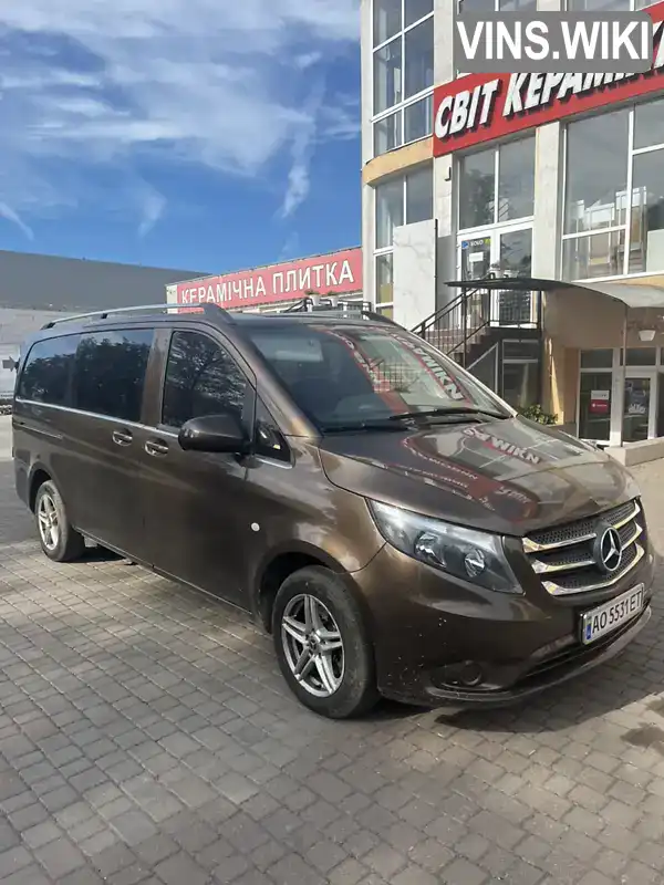 Мінівен Mercedes-Benz Vito 2017 1.6 л. Ручна / Механіка обл. Закарпатська, Ужгород - Фото 1/21