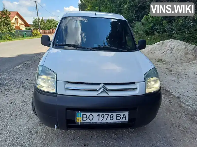 Мінівен Citroen Berlingo 2006 2 л. Ручна / Механіка обл. Тернопільська, Тернопіль - Фото 1/21