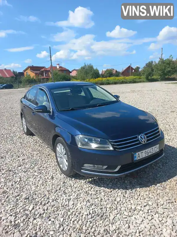 Седан Volkswagen Passat 2012 1.97 л. Ручна / Механіка обл. Івано-Франківська, Калуш - Фото 1/19