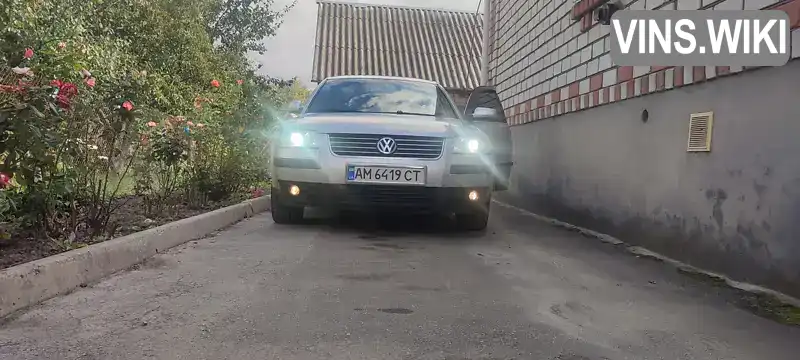 Седан Volkswagen Passat 2003 1.9 л. Автомат обл. Житомирська, Звягель - Фото 1/21