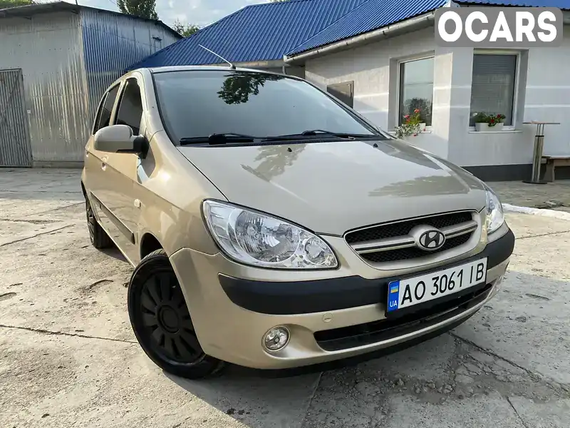 Хетчбек Hyundai Getz 2007 1.4 л. Ручна / Механіка обл. Закарпатська, Ужгород - Фото 1/15