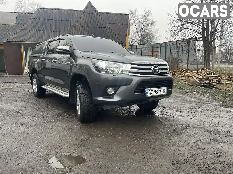 Пікап Toyota Hilux 2016 2.39 л. Ручна / Механіка обл. Закарпатська, Тячів - Фото 1/14