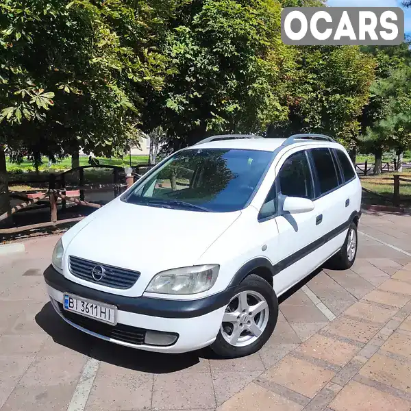 Минивэн Opel Zafira 2000 2 л. Ручная / Механика обл. Полтавская, Миргород - Фото 1/21