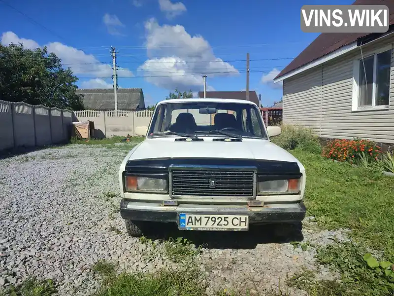 Седан ВАЗ / Lada 2107 1989 1.6 л. Ручна / Механіка обл. Житомирська, location.city.hlybochytsia - Фото 1/7