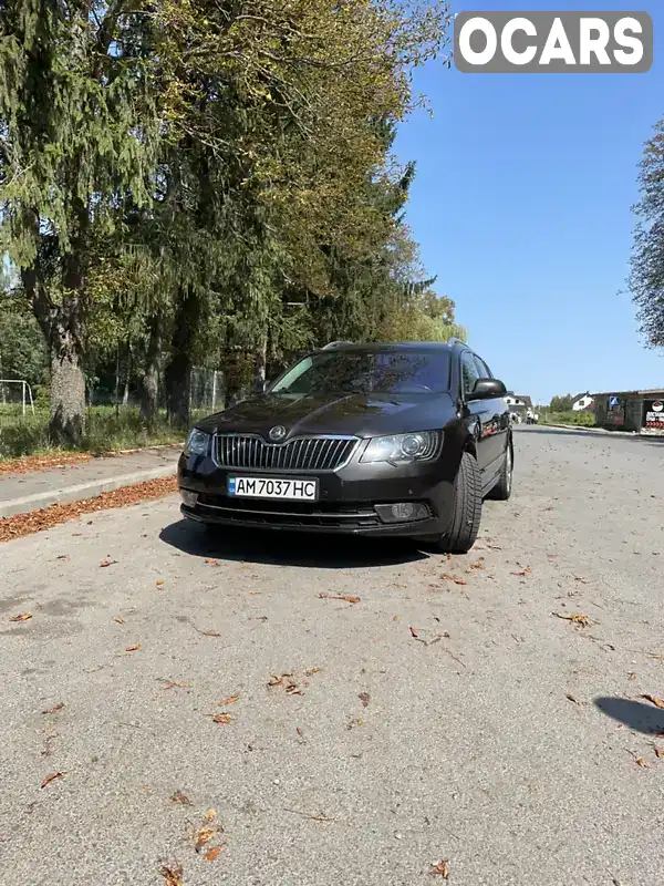 Універсал Skoda Superb 2013 2 л. Автомат обл. Житомирська, Звягель - Фото 1/21