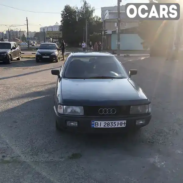 Седан Audi 80 1988 1.8 л. Ручна / Механіка обл. Полтавська, Полтава - Фото 1/9