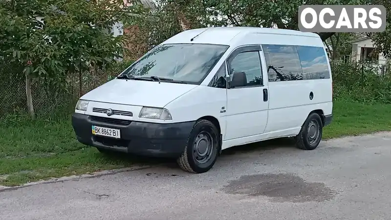 Мінівен Fiat Scudo 2001 2 л. Ручна / Механіка обл. Рівненська, Сарни - Фото 1/21