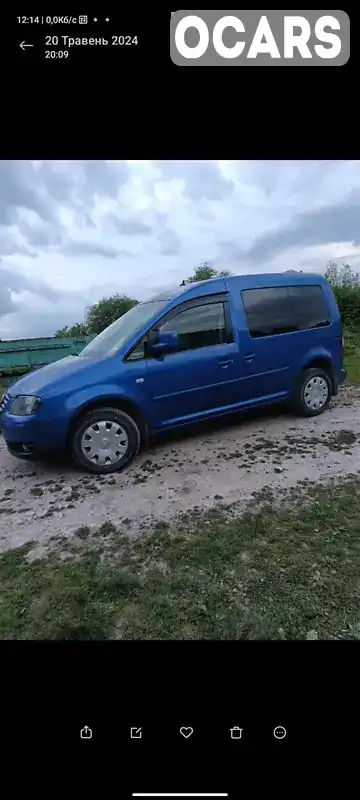 Мінівен Volkswagen Caddy 2006 1.9 л. Ручна / Механіка обл. Тернопільська, location.city.pochaiv - Фото 1/16