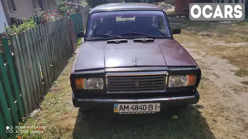 Седан ВАЗ / Lada 2107 2006 1.5 л. Ручна / Механіка обл. Житомирська, Овруч - Фото 1/12