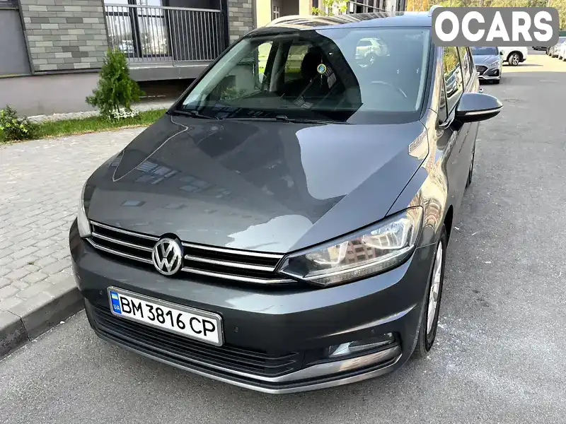 Микровэн Volkswagen Touran 2017 1.6 л. Автомат обл. Сумская, Тростянец - Фото 1/11