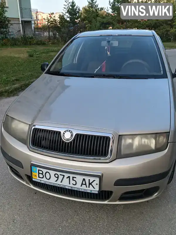 Хетчбек Skoda Fabia 2005 1.2 л. Ручна / Механіка обл. Тернопільська, Тернопіль - Фото 1/7