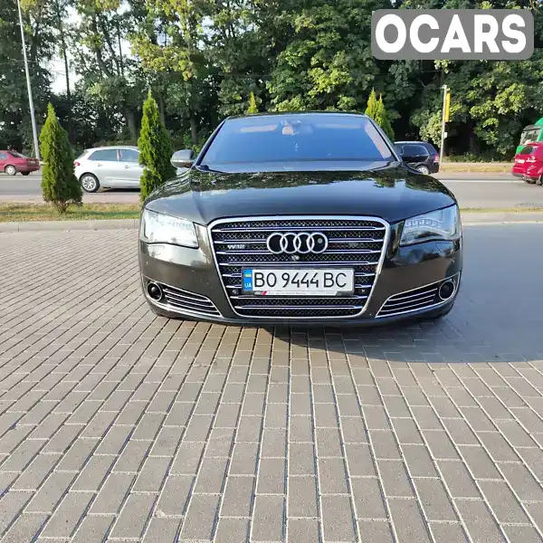 Седан Audi A8 2012 6.3 л. Автомат обл. Тернопільська, Тернопіль - Фото 1/21