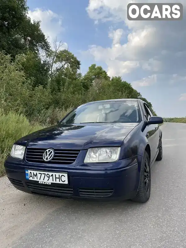 Седан Volkswagen Bora 2003 1.9 л. Ручна / Механіка обл. Житомирська, Чуднів - Фото 1/9