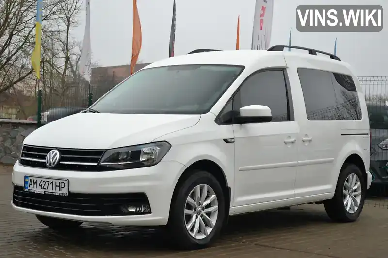 Мінівен Volkswagen Caddy 2018 1.97 л. Ручна / Механіка обл. Житомирська, Бердичів - Фото 1/21