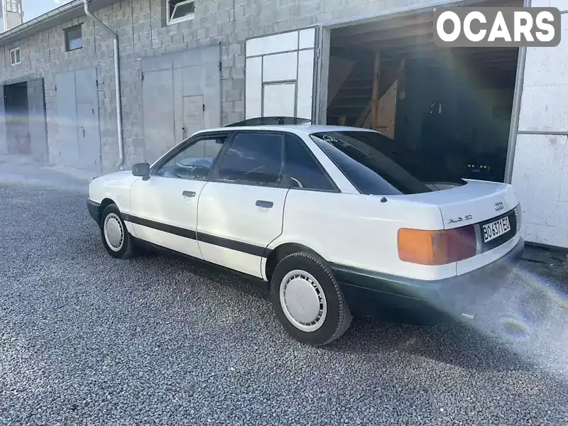 Седан Audi 80 1987 1.6 л. Ручна / Механіка обл. Тернопільська, Підволочиськ - Фото 1/8