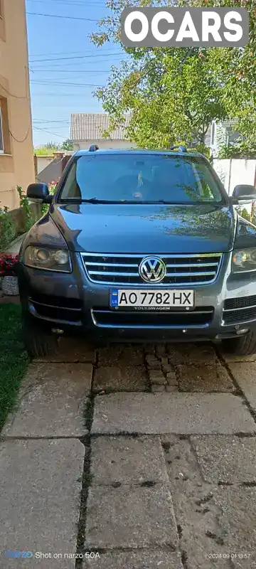 Позашляховик / Кросовер Volkswagen Touareg 2005 3 л. Автомат обл. Закарпатська, Виноградів - Фото 1/13