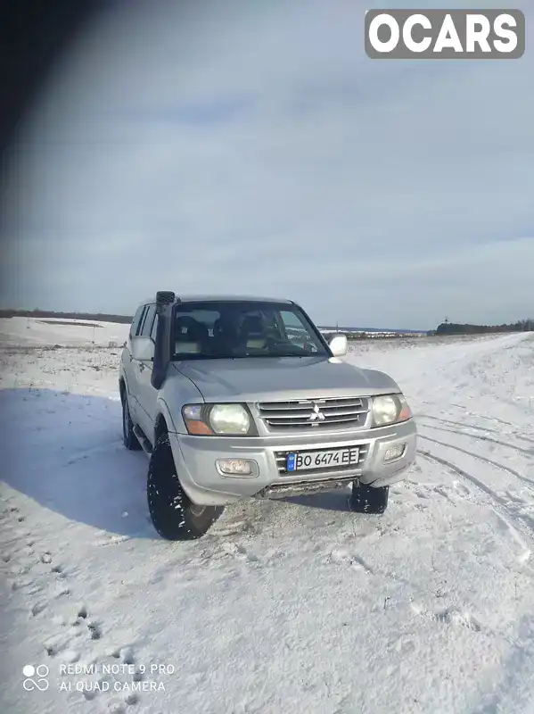 Позашляховик / Кросовер Mitsubishi Pajero 2001 3.2 л. Типтронік обл. Тернопільська, Тернопіль - Фото 1/21