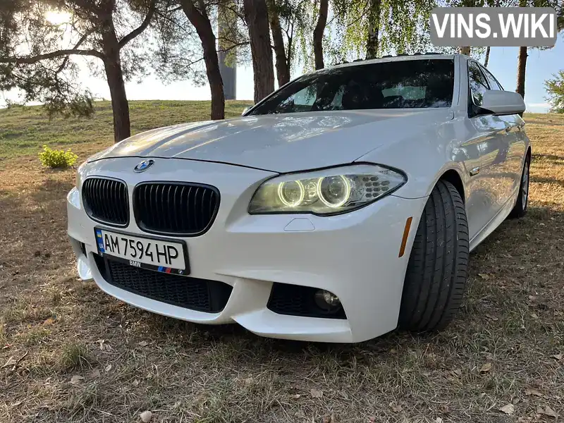 Седан BMW 5 Series 2012 3 л. Автомат обл. Житомирська, Житомир - Фото 1/14