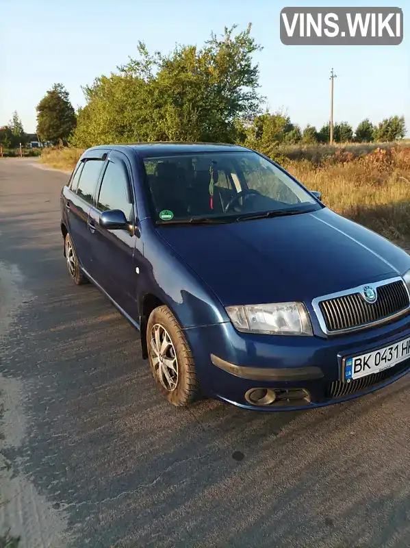 Хетчбек Skoda Fabia 2006 1.39 л. Ручна / Механіка обл. Рівненська, Володимирець - Фото 1/8