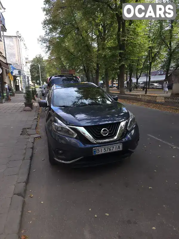 Позашляховик / Кросовер Nissan Murano 2016 3.5 л. Варіатор обл. Полтавська, Полтава - Фото 1/11