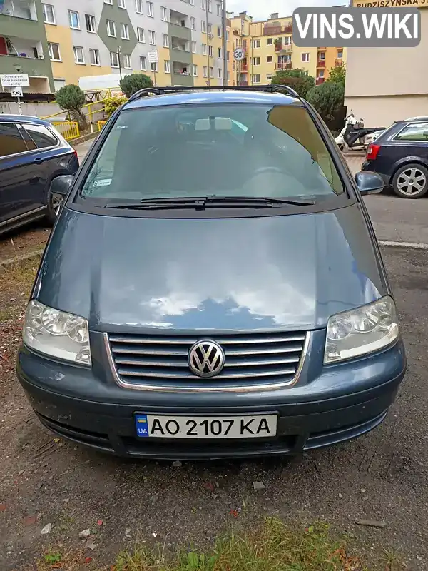 Мінівен Volkswagen Sharan 2007 1.9 л. Ручна / Механіка обл. Закарпатська, Ужгород - Фото 1/10