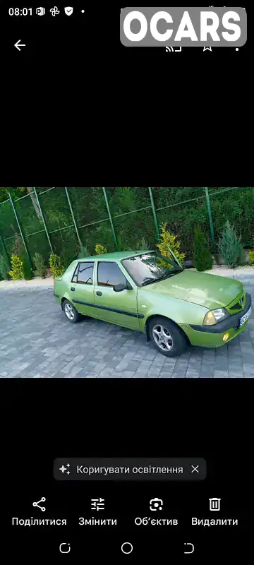 Седан Dacia Solenza 2003 1.39 л. Ручна / Механіка обл. Львівська, Львів - Фото 1/10