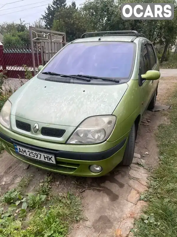 Мінівен Renault Scenic 2001 1.6 л. Ручна / Механіка обл. Житомирська, Бердичів - Фото 1/9