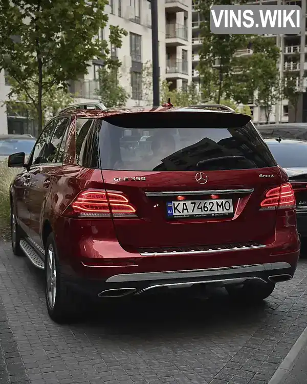 Позашляховик / Кросовер Mercedes-Benz GLE-Class 2016 3.5 л. Автомат обл. Київська, Київ - Фото 1/21