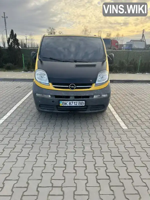 Мінівен Opel Vivaro 2004 1.9 л. Ручна / Механіка обл. Рівненська, Вараш (Кузнецовськ) - Фото 1/21