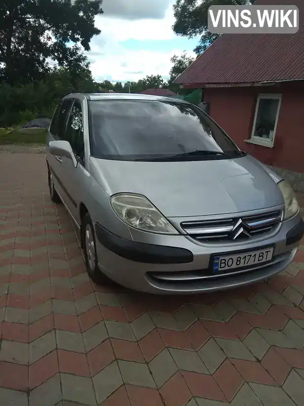 Мінівен Citroen C8 2003 2 л. Ручна / Механіка обл. Тернопільська, Тернопіль - Фото 1/14