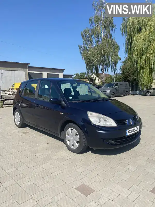 Мінівен Renault Scenic 2008 1.6 л. Ручна / Механіка обл. Волинська, Володимир-Волинський - Фото 1/20