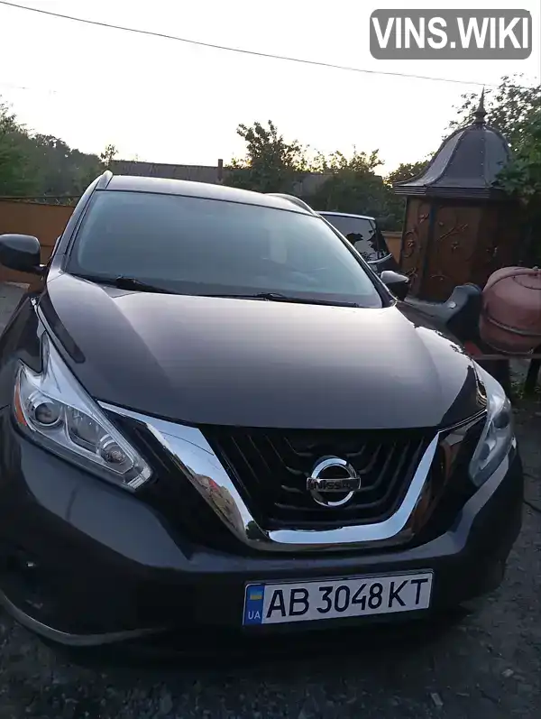 Позашляховик / Кросовер Nissan Murano 2016 3.5 л. Варіатор обл. Вінницька, Вінниця - Фото 1/17