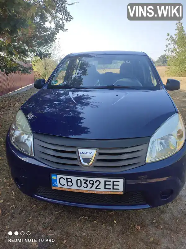 Хетчбек Dacia Sandero 2009 1.4 л. Ручна / Механіка обл. Чернігівська, Сновськ (Щорс) - Фото 1/8