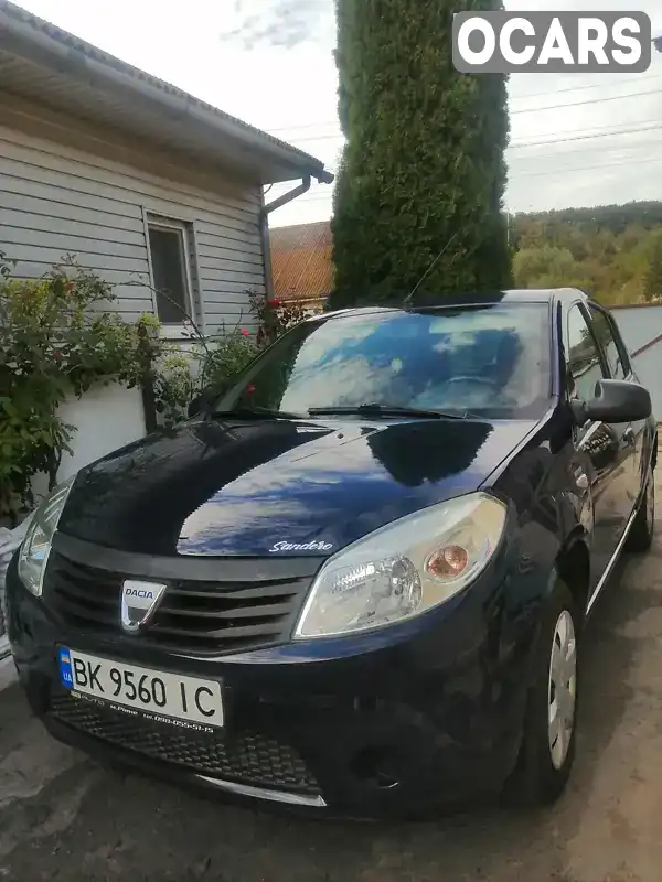 Хетчбек Dacia Sandero 2010 1.15 л. Ручна / Механіка обл. Рівненська, Рівне - Фото 1/10