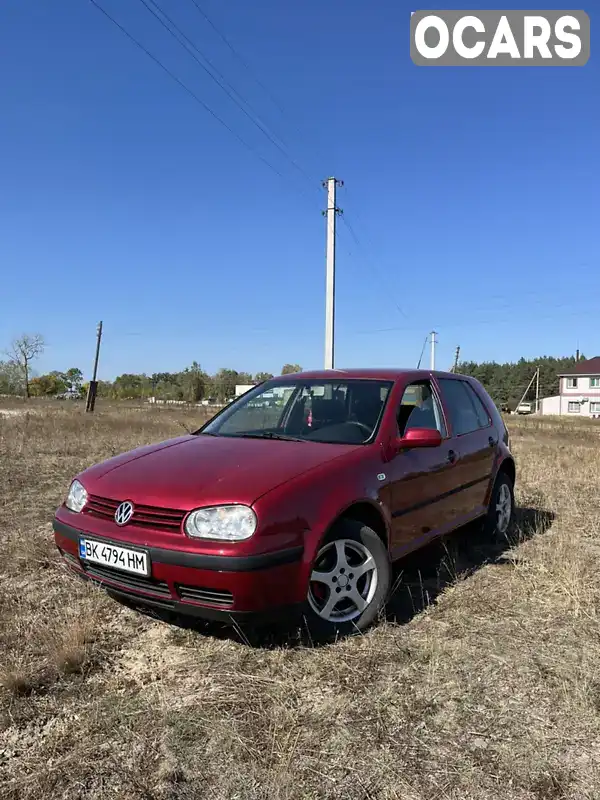 Хетчбек Volkswagen Golf 1999 1.6 л. Ручна / Механіка обл. Рівненська, Зарічне - Фото 1/10