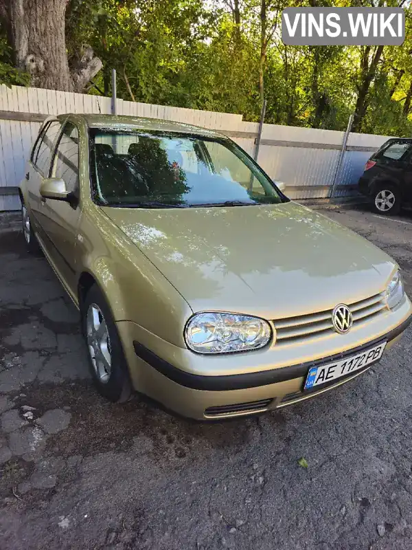 Хетчбек Volkswagen Golf 2002 1.6 л. Ручна / Механіка обл. Дніпропетровська, Кам'янське (Дніпродзержинськ) - Фото 1/8