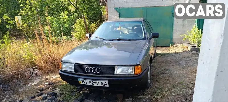 Седан Audi 80 1987 1.78 л. Ручна / Механіка обл. Полтавська, Полтава - Фото 1/15