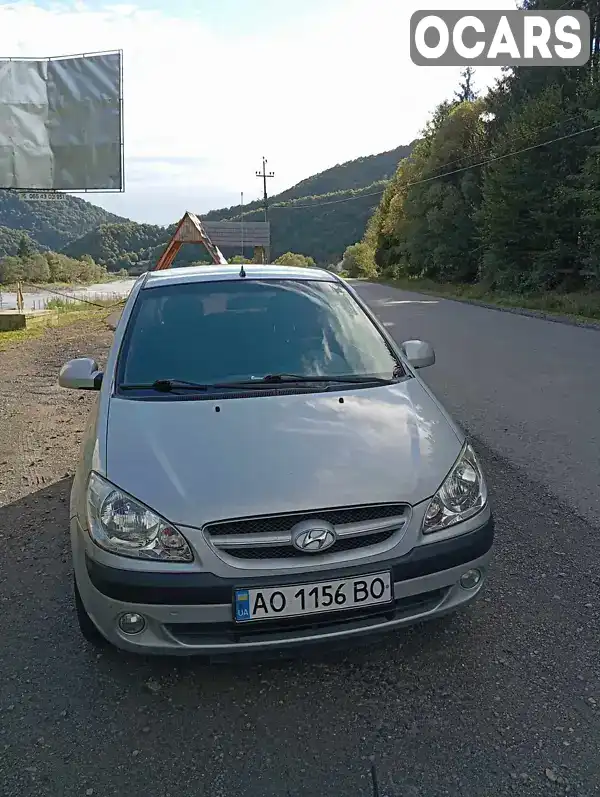 Хетчбек Hyundai Getz 2008 1.4 л. Ручна / Механіка обл. Закарпатська, Міжгір'я - Фото 1/17