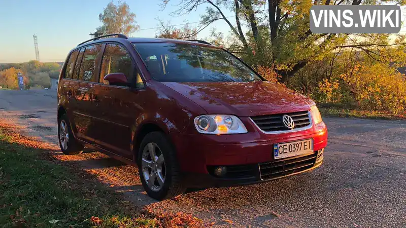 Мінівен Volkswagen Touran 2004 1.97 л. Автомат обл. Чернівецька, Чернівці - Фото 1/7