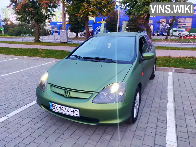 Хетчбек Honda Civic 2001 1.4 л. Ручна / Механіка обл. Хмельницька, Хмельницький - Фото 1/20