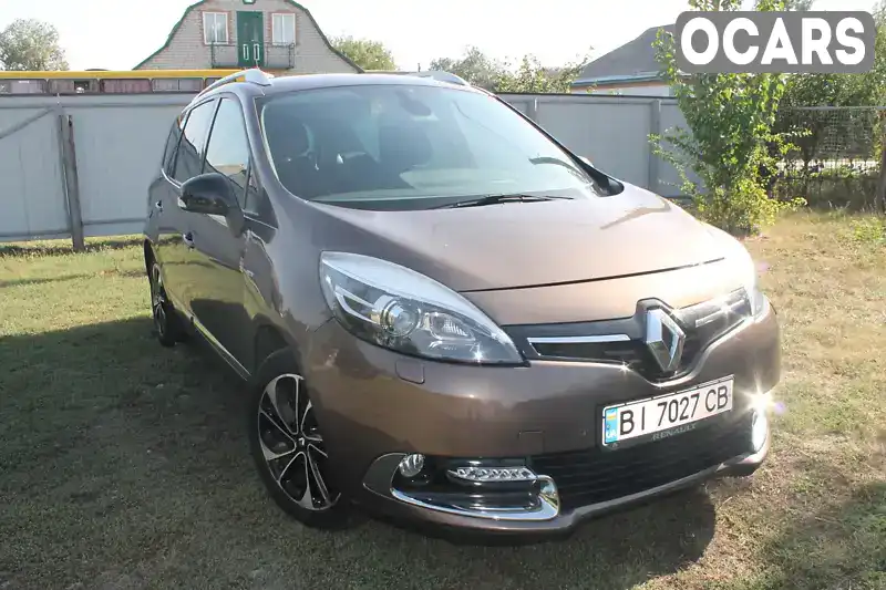 Мінівен Renault Grand Scenic 2015 1.46 л. Ручна / Механіка обл. Полтавська, Полтава - Фото 1/21