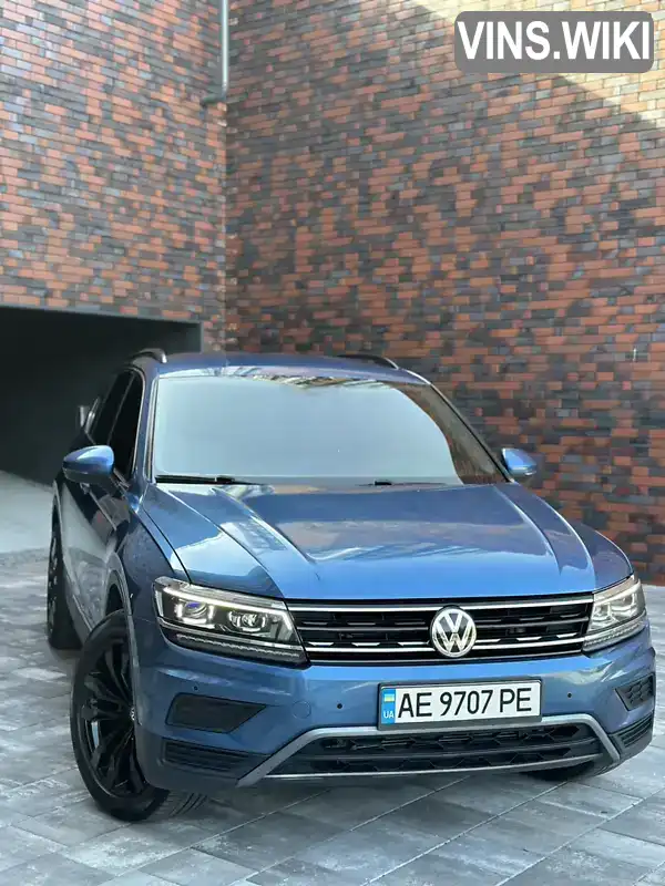 Позашляховик / Кросовер Volkswagen Tiguan 2018 1.98 л. Автомат обл. Дніпропетровська, Дніпро (Дніпропетровськ) - Фото 1/13