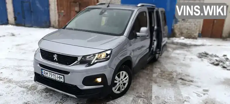 Мінівен Peugeot Rifter 2020 1.5 л. Автомат обл. Житомирська, Житомир - Фото 1/21