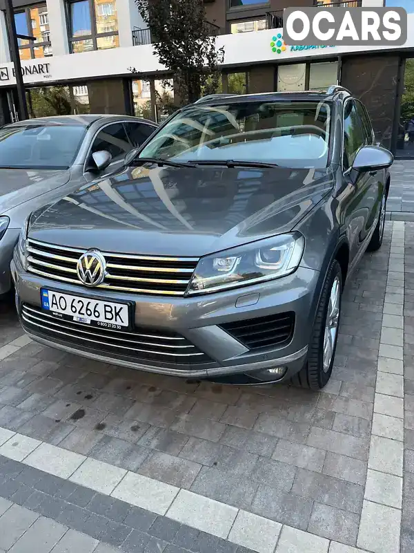 Позашляховик / Кросовер Volkswagen Touareg 2014 2.97 л. Автомат обл. Закарпатська, Ужгород - Фото 1/9