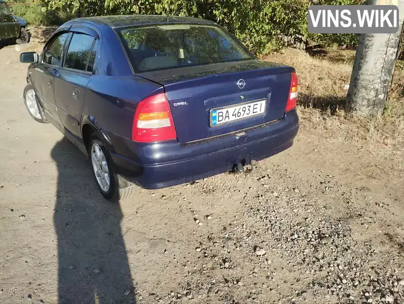 W0L0TGF6925006956 Opel Astra 2001 Седан 1.4 л. Фото 3