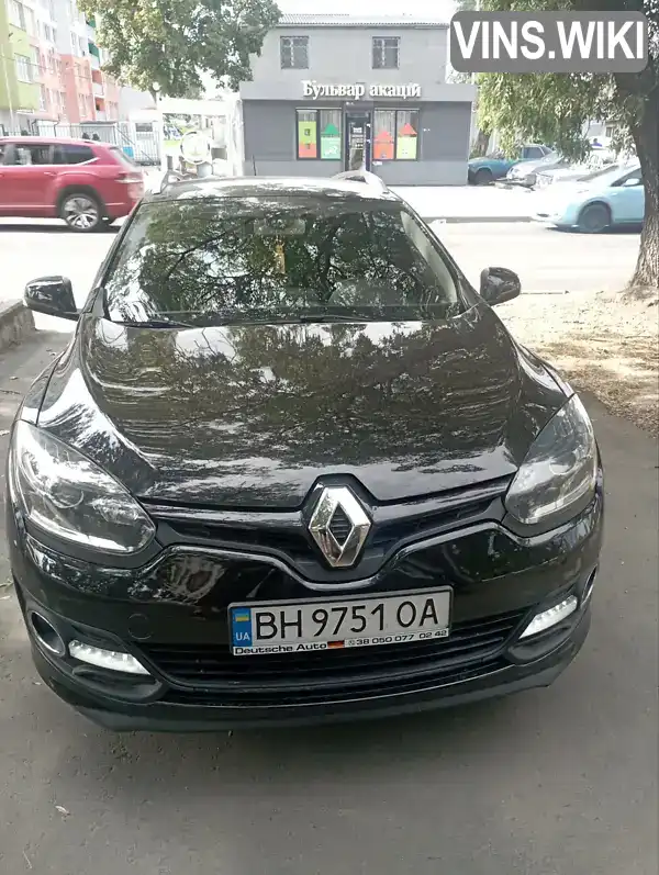 VF1KZ0R0250559459 Renault Megane 2014 Универсал 1.46 л. Фото 2